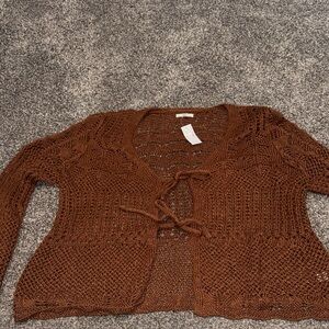 Maurices Chocolate Brown Knit Cardigan